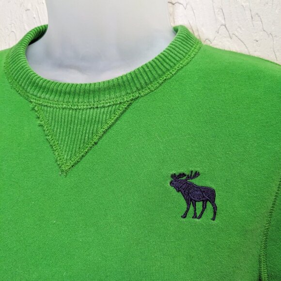 Abercrombie & Fitch Muscle Fit Tee Men's S Green AF Logo Short Sleeve Shirt - Picture 5 of 5